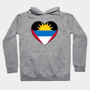 Heart - Antigua and Barbuda _043 Hoodie